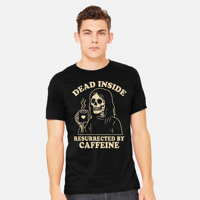 Resurrected By Caffeine-Mens-Heavyweight-Tee-Nemons