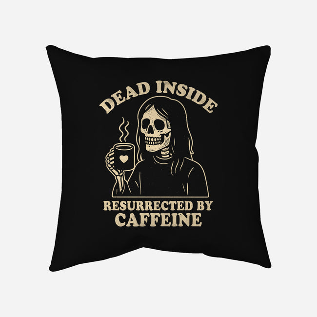Resurrected By Caffeine-None-Removable Cover w Insert-Throw Pillow-Nemons