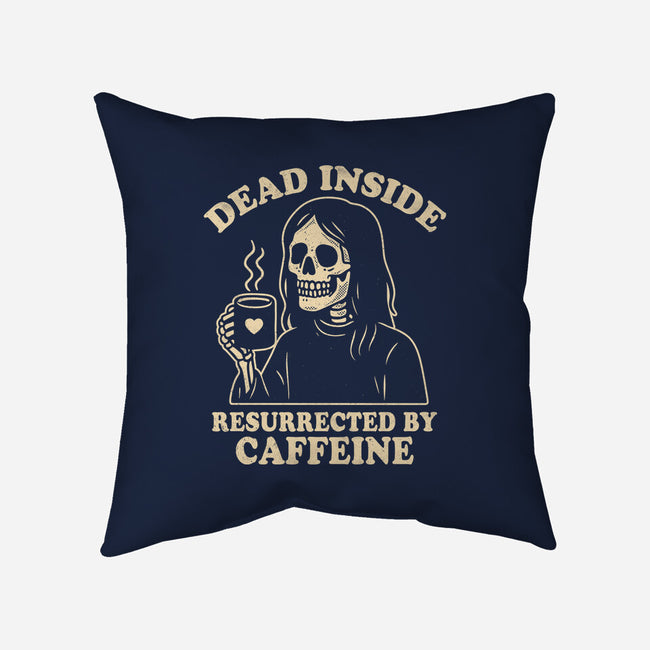Resurrected By Caffeine-None-Removable Cover w Insert-Throw Pillow-Nemons