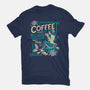 Coffee Mermaid-Womens-Fitted-Tee-Nemons