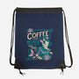 Coffee Mermaid-None-Drawstring-Bag-Nemons