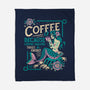 Coffee Mermaid-None-Fleece-Blanket-Nemons