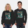 Coffee Mermaid-Unisex-Crew Neck-Sweatshirt-Nemons