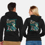 Coffee Mermaid-Unisex-Zip-Up-Sweatshirt-Nemons