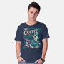 Coffee Mermaid-Mens-Basic-Tee-Nemons