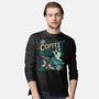 Coffee Mermaid-Mens-Long Sleeved-Tee-Nemons