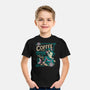 Coffee Mermaid-Youth-Basic-Tee-Nemons
