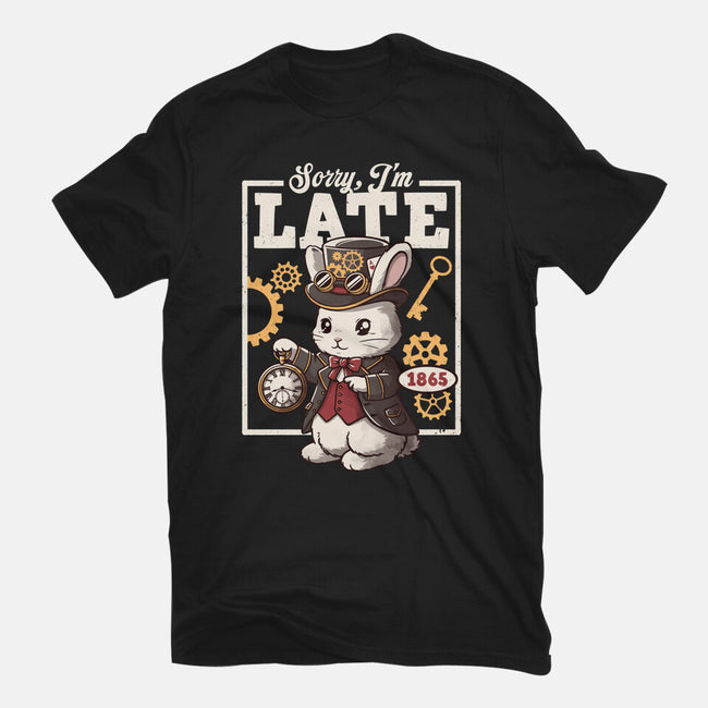 Steampunk White Rabbit-Mens-Basic-Tee-NemiMakeit