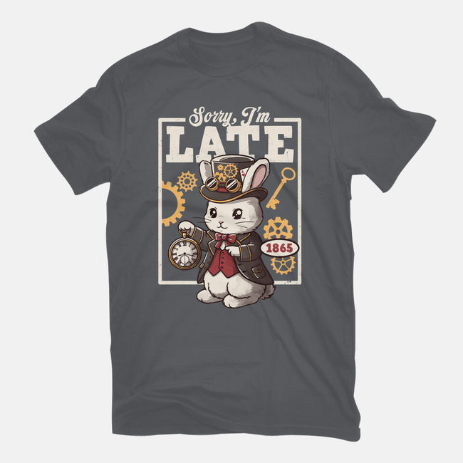 Steampunk White Rabbit-Womens-Basic-Tee-NemiMakeit