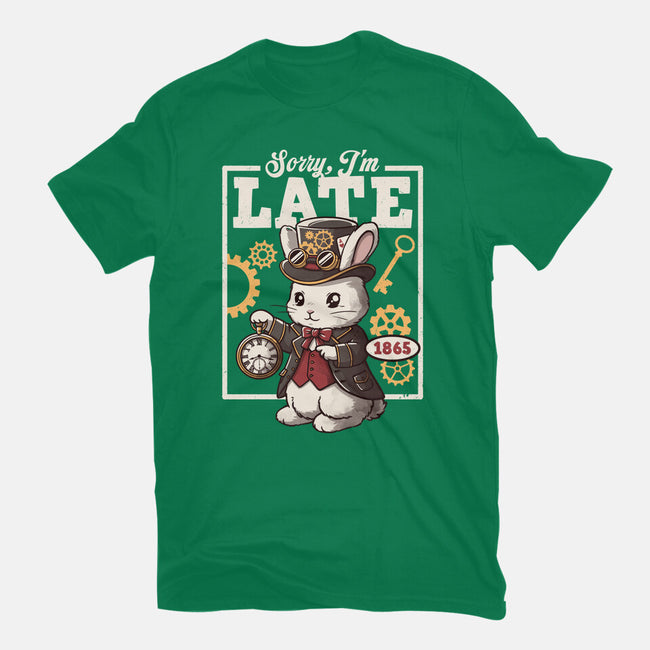 Steampunk White Rabbit-Mens-Basic-Tee-NemiMakeit