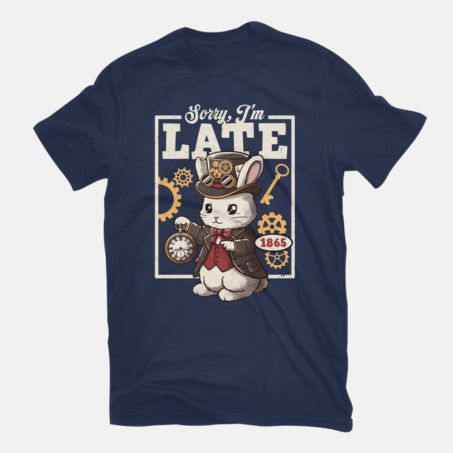 Steampunk White Rabbit-Womens-Basic-Tee-NemiMakeit