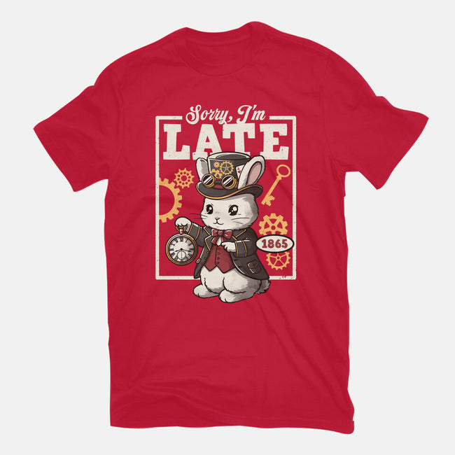 Steampunk White Rabbit-Mens-Basic-Tee-NemiMakeit