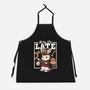 Steampunk White Rabbit-Unisex-Kitchen-Apron-NemiMakeit