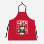 Steampunk White Rabbit-Unisex-Kitchen-Apron-NemiMakeit