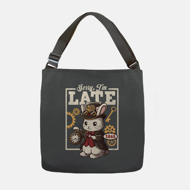 Steampunk White Rabbit-None-Adjustable Tote-Bag-NemiMakeit