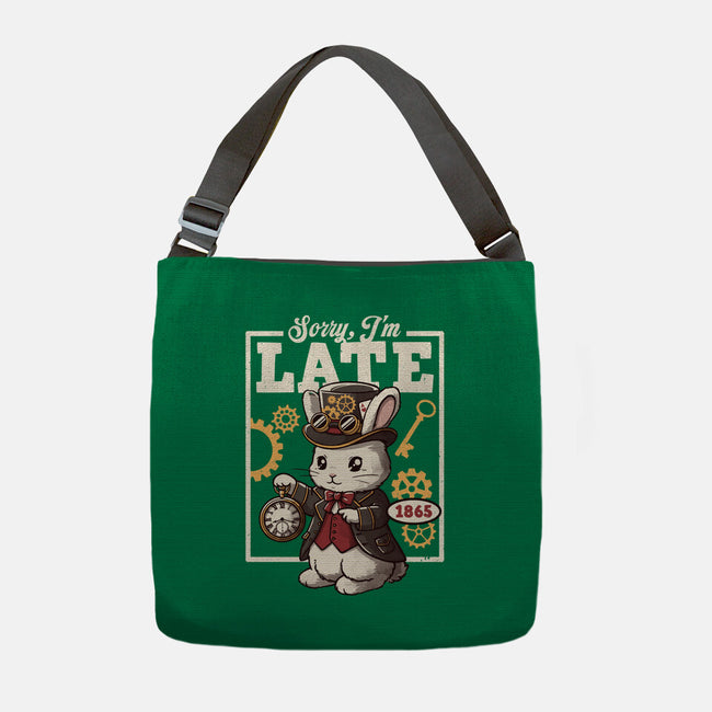 Steampunk White Rabbit-None-Adjustable Tote-Bag-NemiMakeit