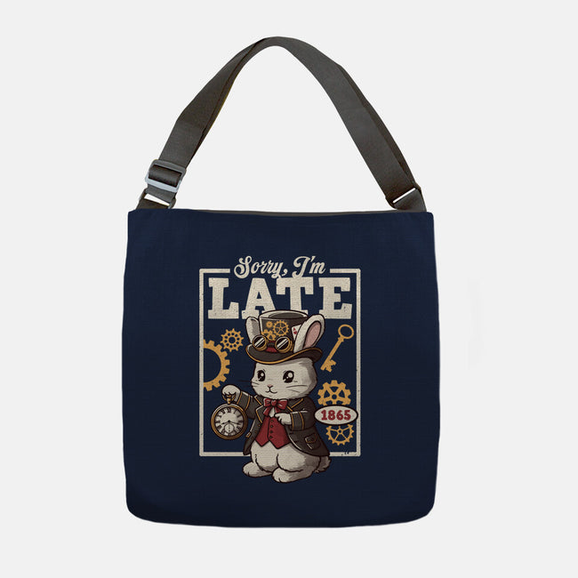 Steampunk White Rabbit-None-Adjustable Tote-Bag-NemiMakeit