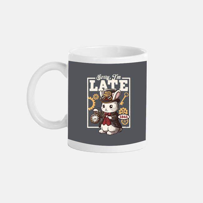 Steampunk White Rabbit-None-Mug-Drinkware-NemiMakeit