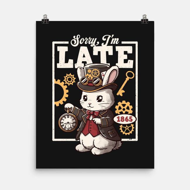 Steampunk White Rabbit-None-Matte-Poster-NemiMakeit