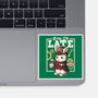Steampunk White Rabbit-None-Glossy-Sticker-NemiMakeit