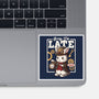 Steampunk White Rabbit-None-Glossy-Sticker-NemiMakeit