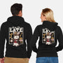 Steampunk White Rabbit-Unisex-Zip-Up-Sweatshirt-NemiMakeit