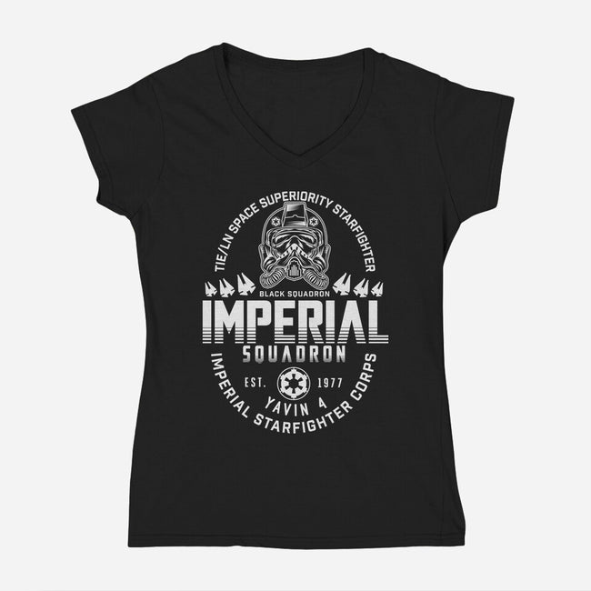 Imperial Squadron-Womens-V-Neck-Tee-CarloJ1956