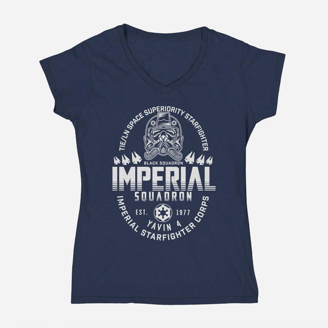 Imperial Squadron-Womens-V-Neck-Tee-CarloJ1956