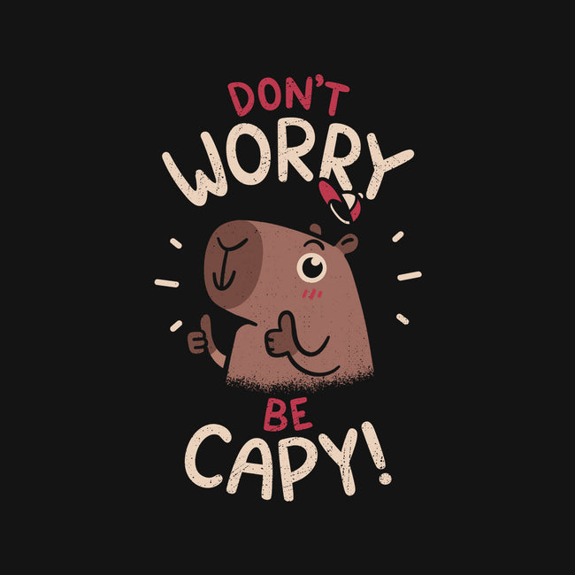 Don't Worry Be Capy-Womens-V-Neck-Tee-rarpoint