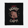 Don't Worry Be Capy-None-Fleece-Blanket-rarpoint