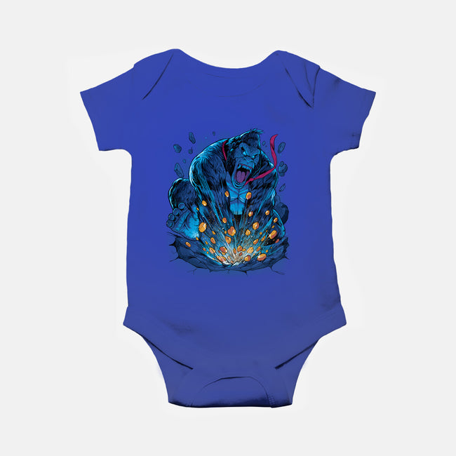 Gold Gorilla-Baby-Basic-Onesie-Bruno Mota