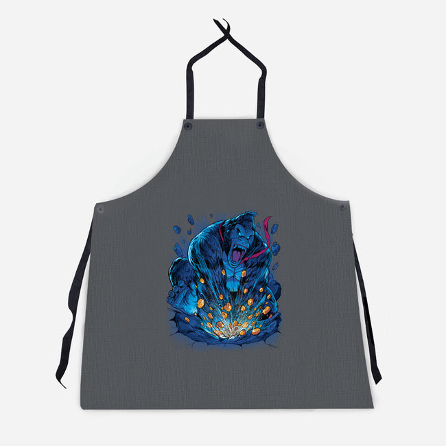 Gold Gorilla-Unisex-Kitchen-Apron-Bruno Mota