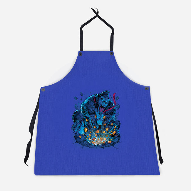Gold Gorilla-Unisex-Kitchen-Apron-Bruno Mota