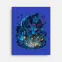 Gold Gorilla-None-Stretched-Canvas-Bruno Mota