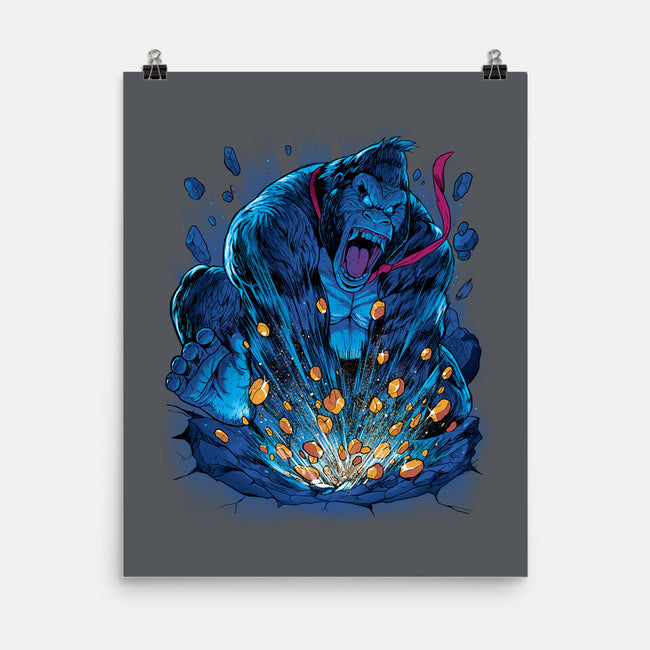 Gold Gorilla-None-Matte-Poster-Bruno Mota