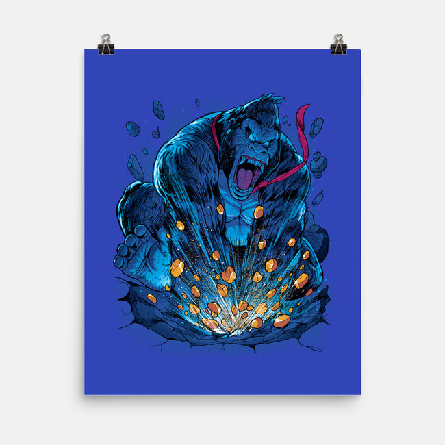 Gold Gorilla-None-Matte-Poster-Bruno Mota