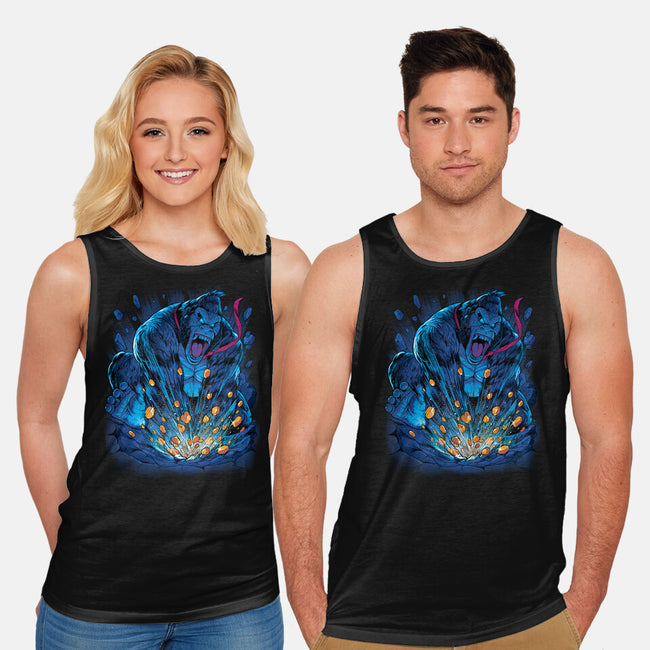 Gold Gorilla-Unisex-Basic-Tank-Bruno Mota