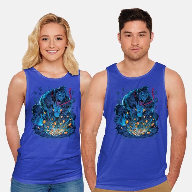 Gold Gorilla-Unisex-Basic-Tank-Bruno Mota