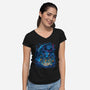 Gold Gorilla-Womens-V-Neck-Tee-Bruno Mota