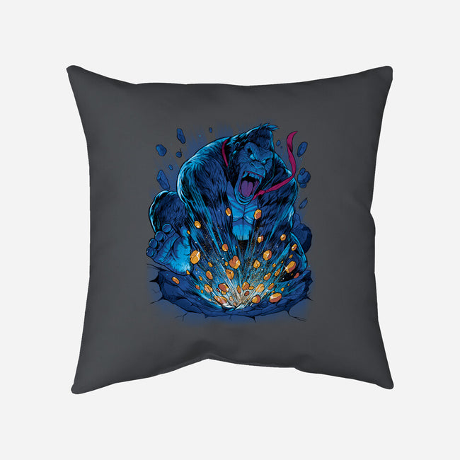 Gold Gorilla-None-Removable Cover w Insert-Throw Pillow-Bruno Mota