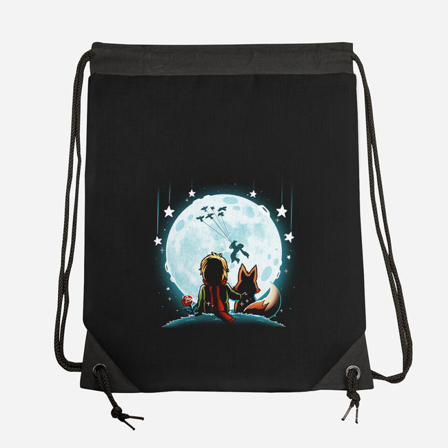 Prince Fox Moon-None-Drawstring-Bag-Vallina84