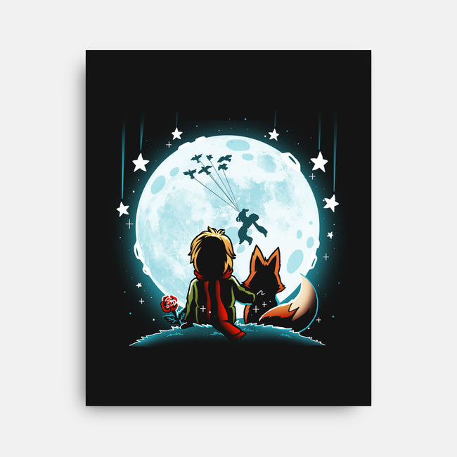 Prince Fox Moon-None-Stretched-Canvas-Vallina84