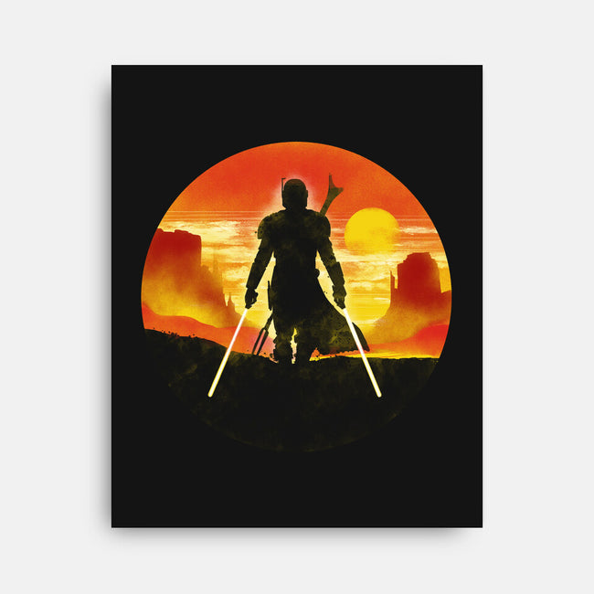 The Mandalorian Knight-None-Stretched-Canvas-kharmazero