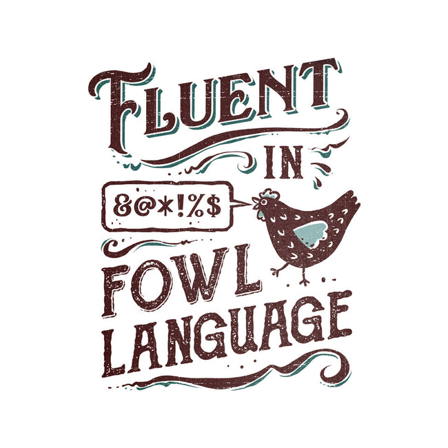 Fluent In Fowl Language-Womens-V-Neck-Tee-kg07