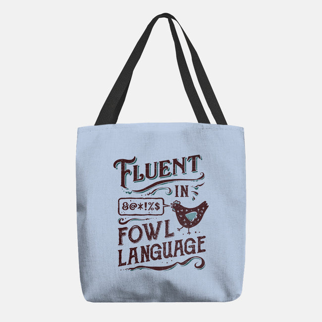 Fluent In Fowl Language-None-Basic Tote-Bag-kg07