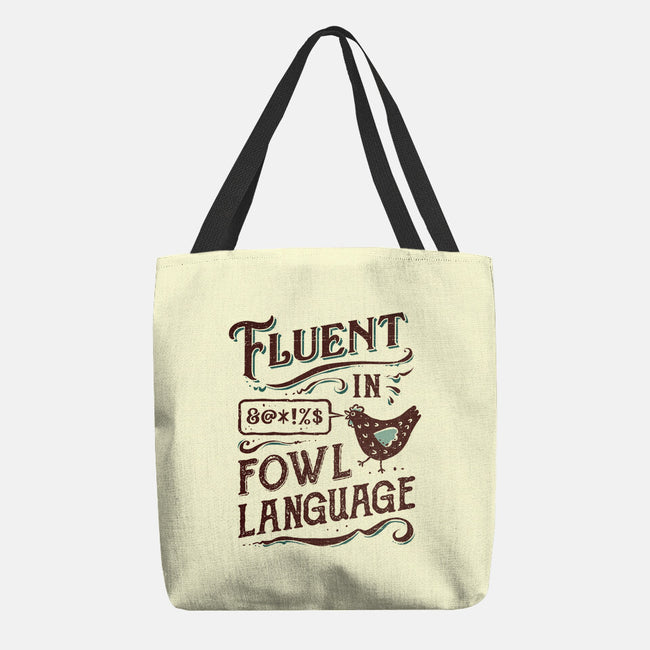 Fluent In Fowl Language-None-Basic Tote-Bag-kg07