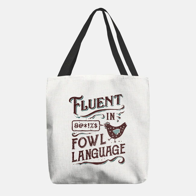 Fluent In Fowl Language-None-Basic Tote-Bag-kg07
