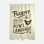 Fluent In Fowl Language-None-Polyester-Shower Curtain-kg07