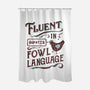 Fluent In Fowl Language-None-Polyester-Shower Curtain-kg07