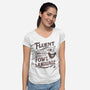 Fluent In Fowl Language-Womens-V-Neck-Tee-kg07